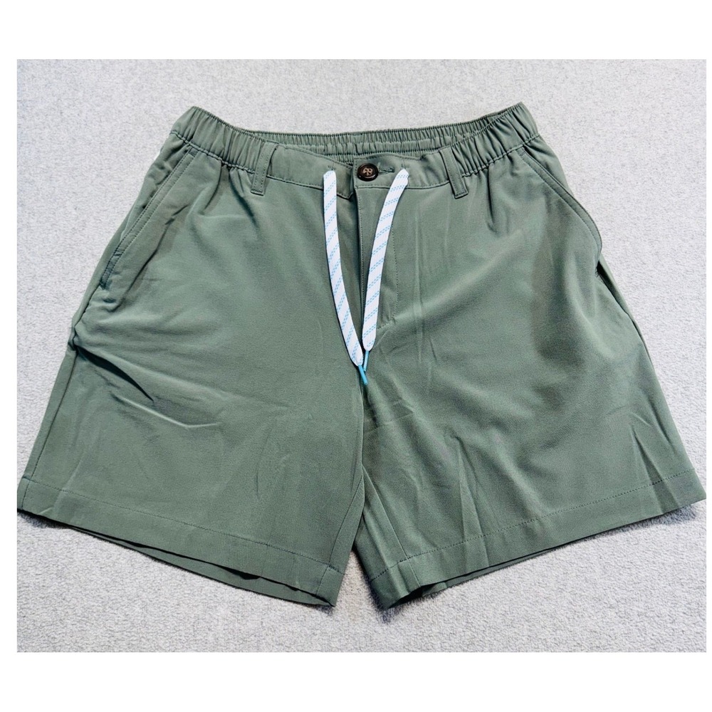 Chubbies Mens M Shorts 6" Inseam Olive Green Regular Fit Drawstring Outdoor